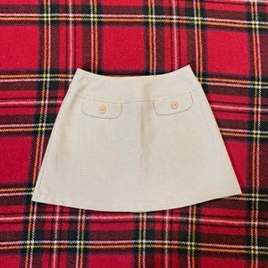 Authentic Vintage Mini Skirt Houndstooth Made in USA